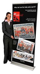 cheapest 24 Hour Retractable Banner - Many Size and Types available (from $150)